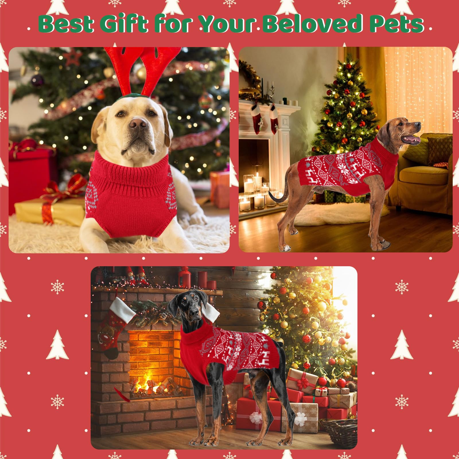 Midollarle X-Large dog sweater is machine washable and easy to clean