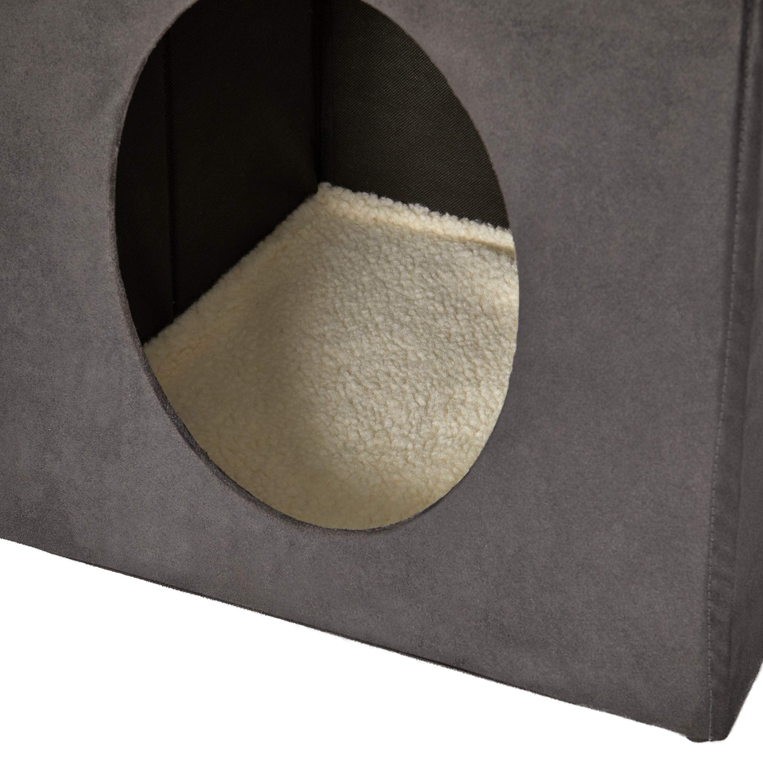 MidWest Homes for Pets Cat Cube entryway measurements for easy access.