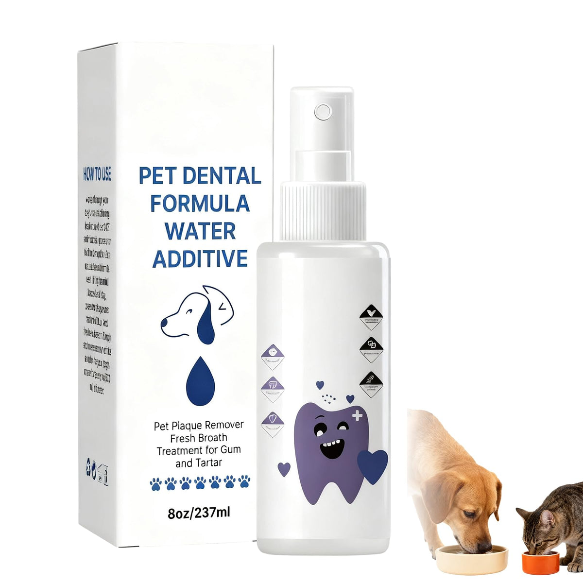 Miehoous Pawbright Dental Plus bottle for easy daily dog dental care