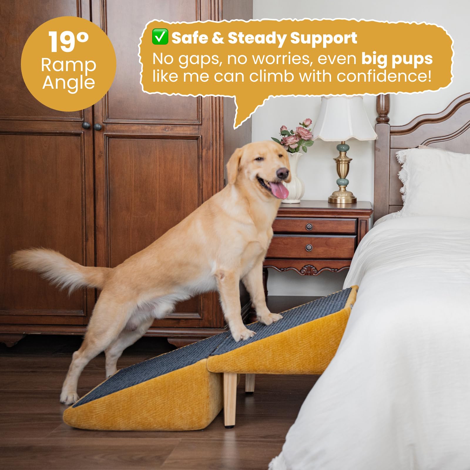 Miemies Corner 3in1 dog ramp hidden storage demonstrates space-saving organization.