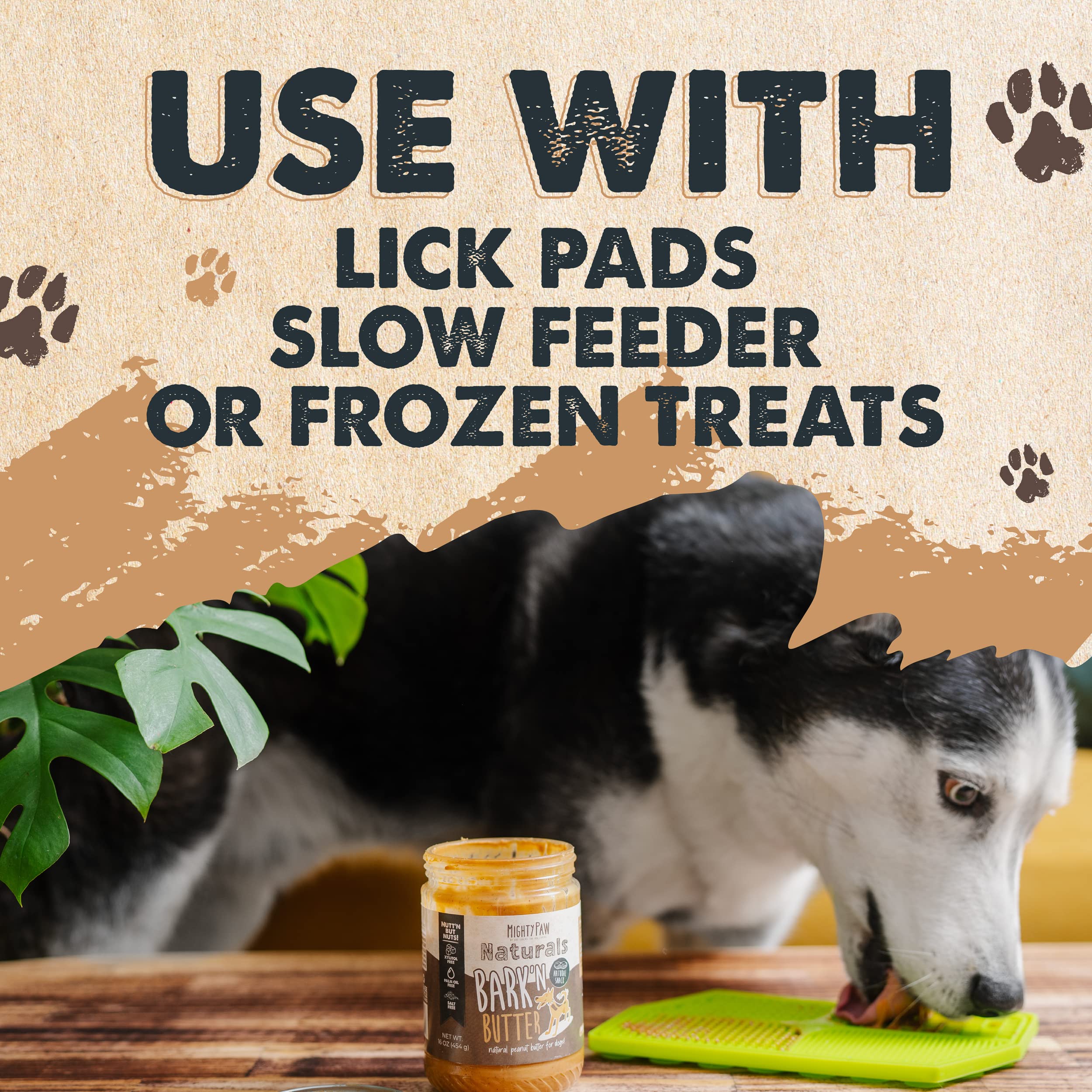 Mighty Paw Bark'n Butter protein-rich snack supports healthy dog treats
