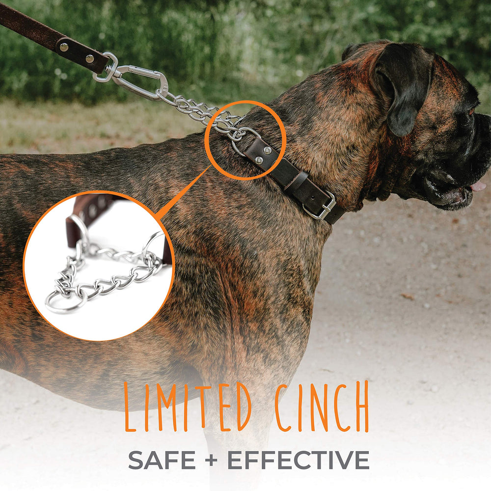 Mighty Paw brown leather close-up with premium stitching