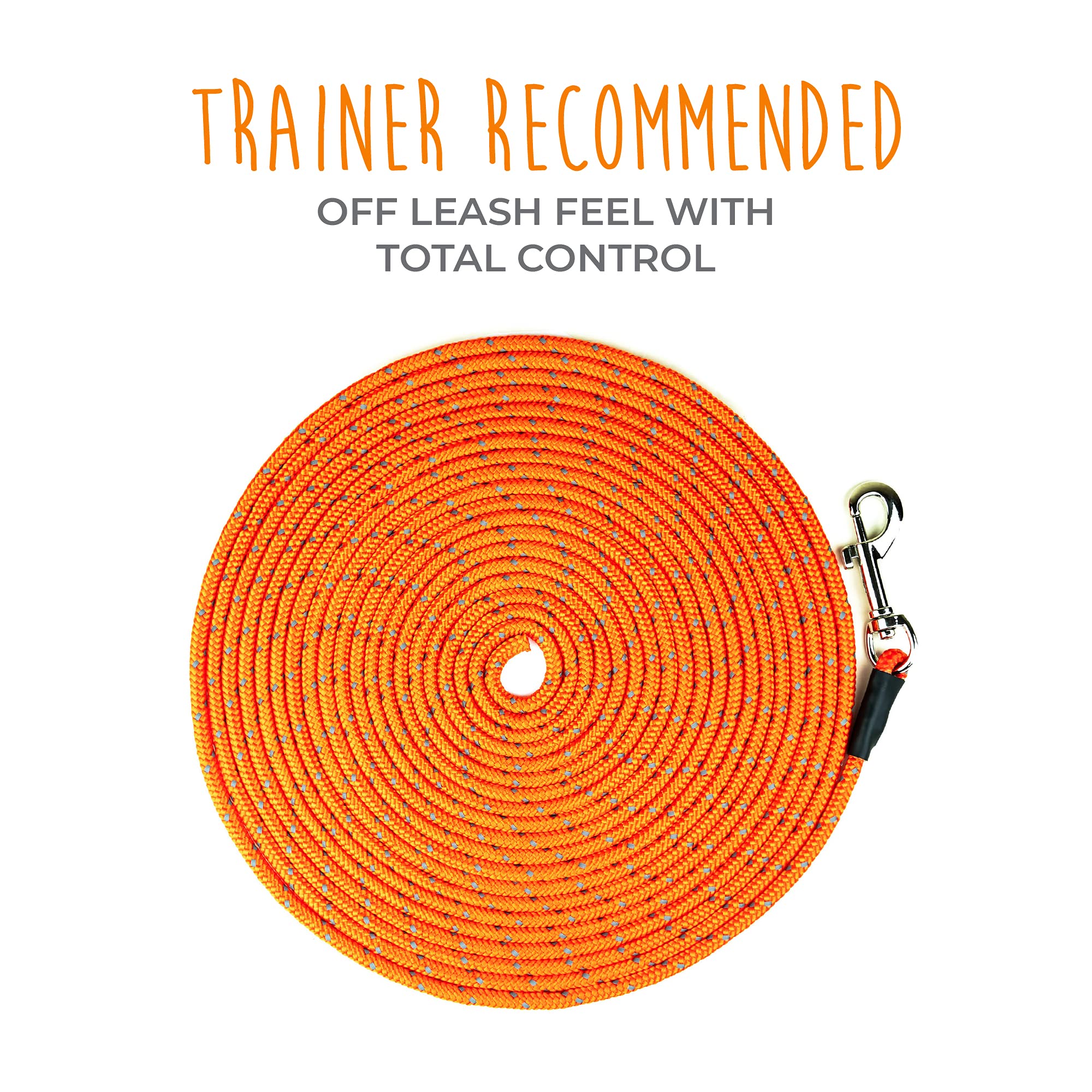 Mighty Paw Check Cord durable, tangle-free clip keeps training sessions smooth