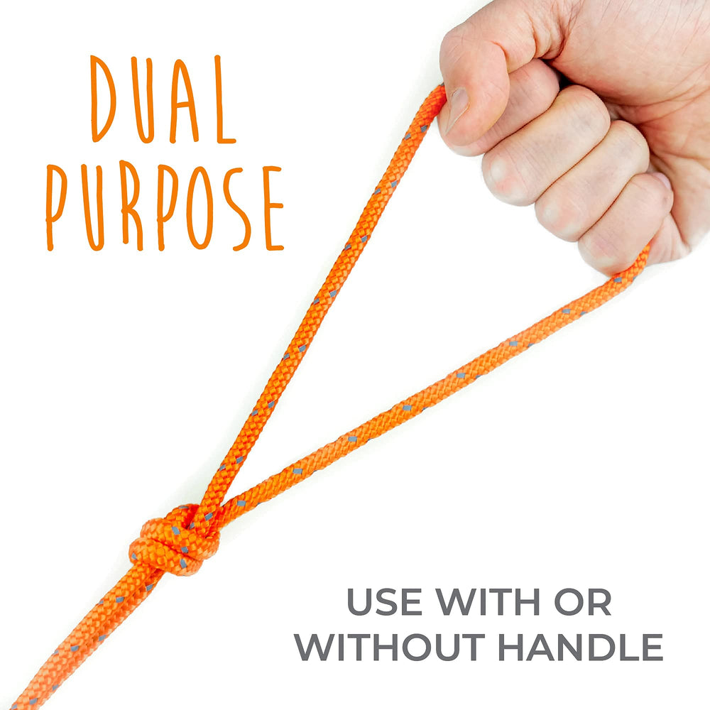 Mighty Paw Check Cord easy tie-on option lets you add a handle when needed