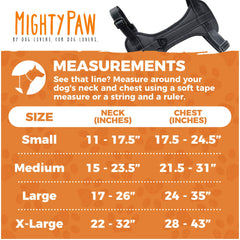 Mighty Paw Dog Car Harness side view shows adjustable straps for a snug fit.
