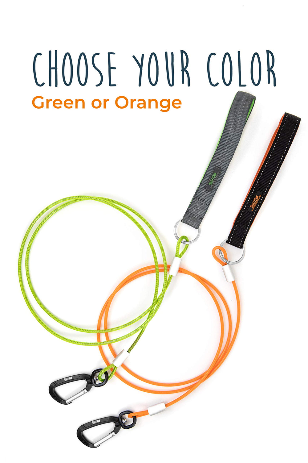 Mighty Paw Dog Leash padded handle for comfortable grip on long strolls.