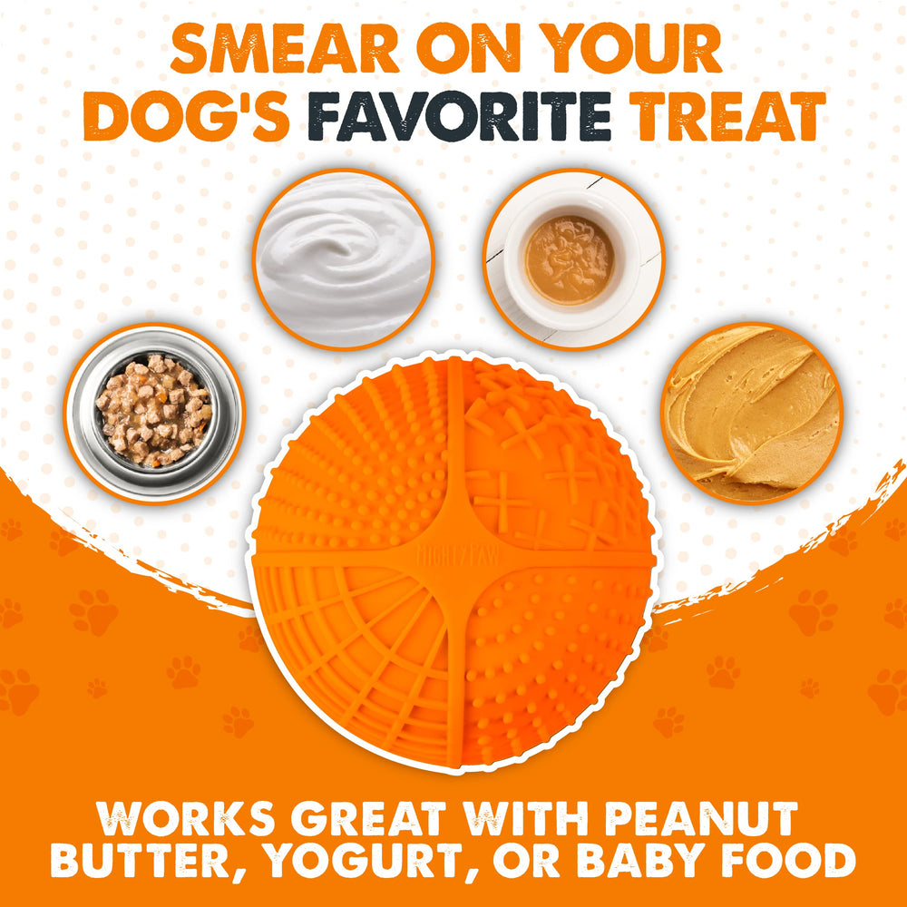 Mighty Paw slow feeder bowl textures offer easy, fun, anxiety-relief enrichment options.