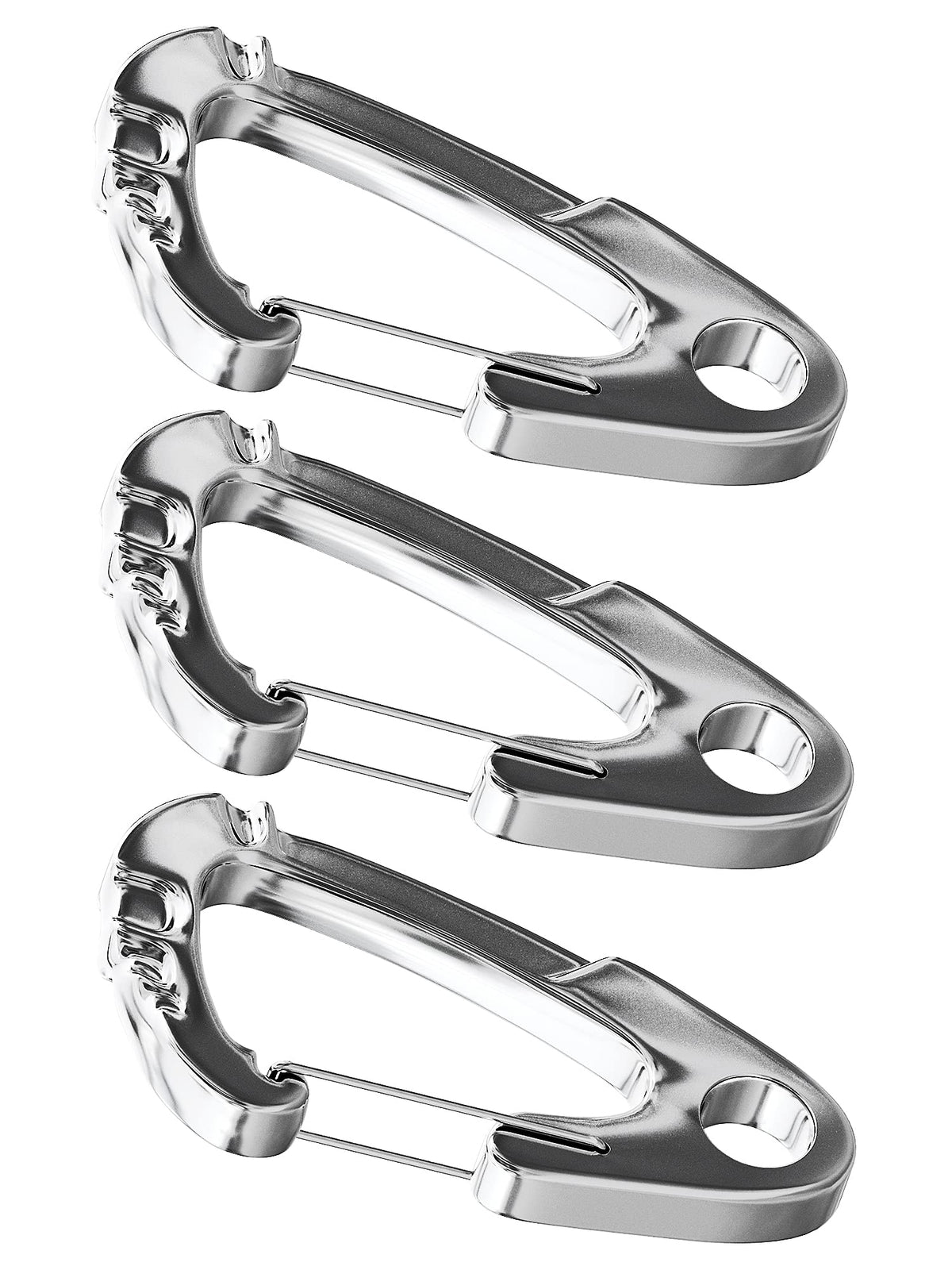 Mighty Paw Dog Tag Carabiner Clip on collar closeup showing secure ID attachment