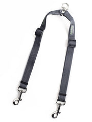 Mighty Paw double leash setup with adjustable 16-24 inch length for two dogs.