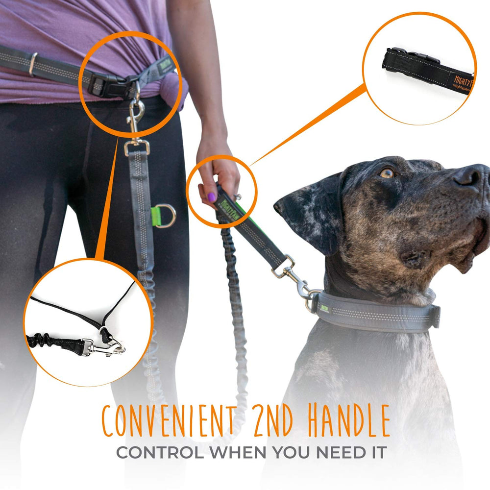 Mighty Paw hands-free leash durable nylon construction for daily use
