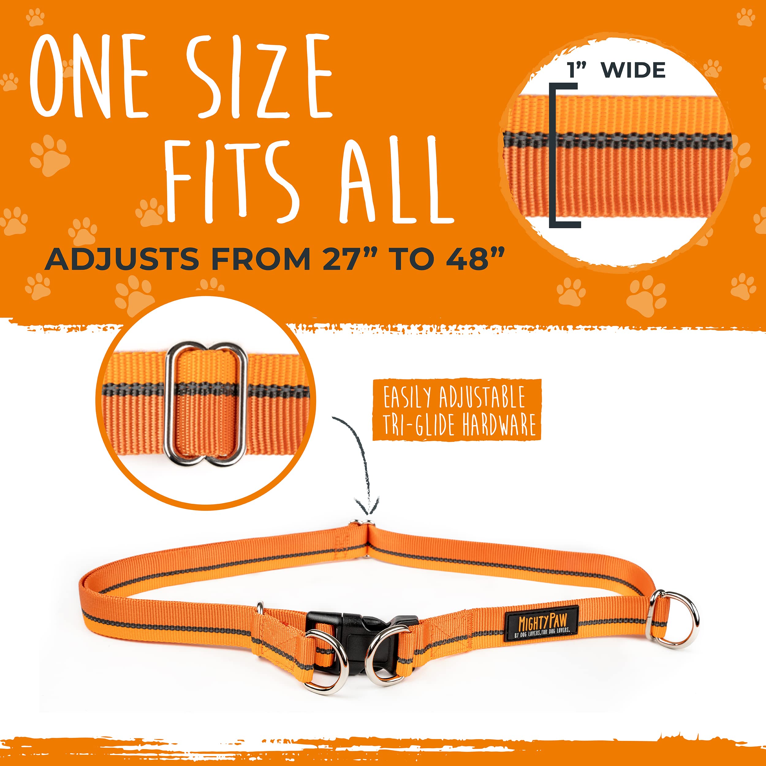 Mighty Paw medium-dog walk hands-free keeps you balanced on sidewalks.