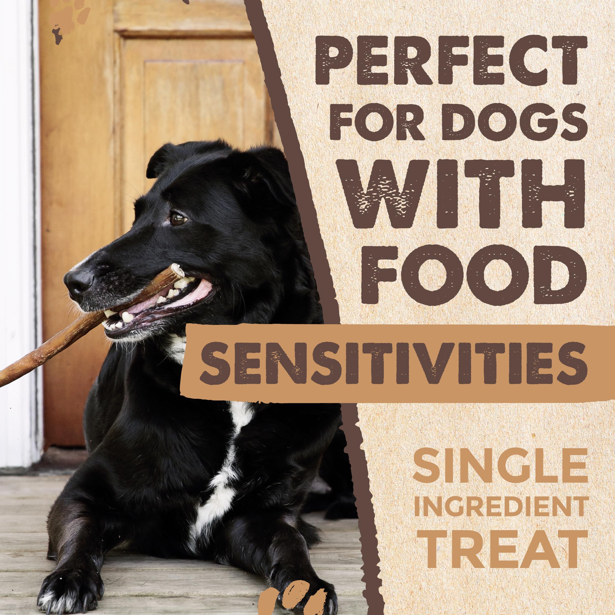 Mighty Paw Naturals bully sticks 25-pack count shot for bulk value