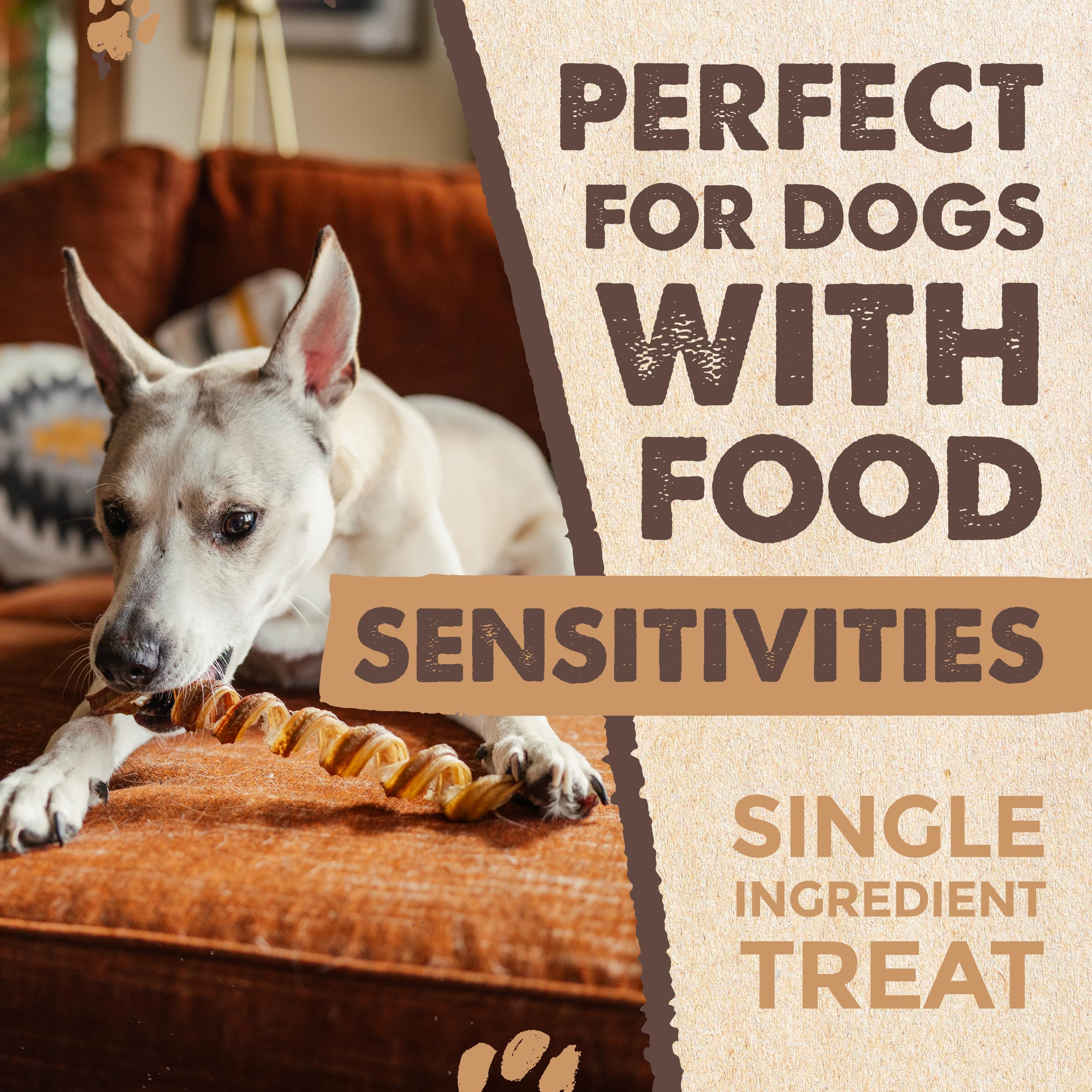 Mighty Paw Naturals Curly Bully Sticks hechas en EEUU