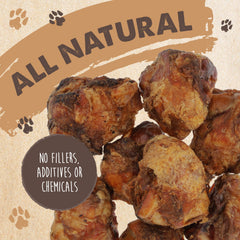 Mighty Paw Naturals knuckle bones closeup durable chew for boredom relief