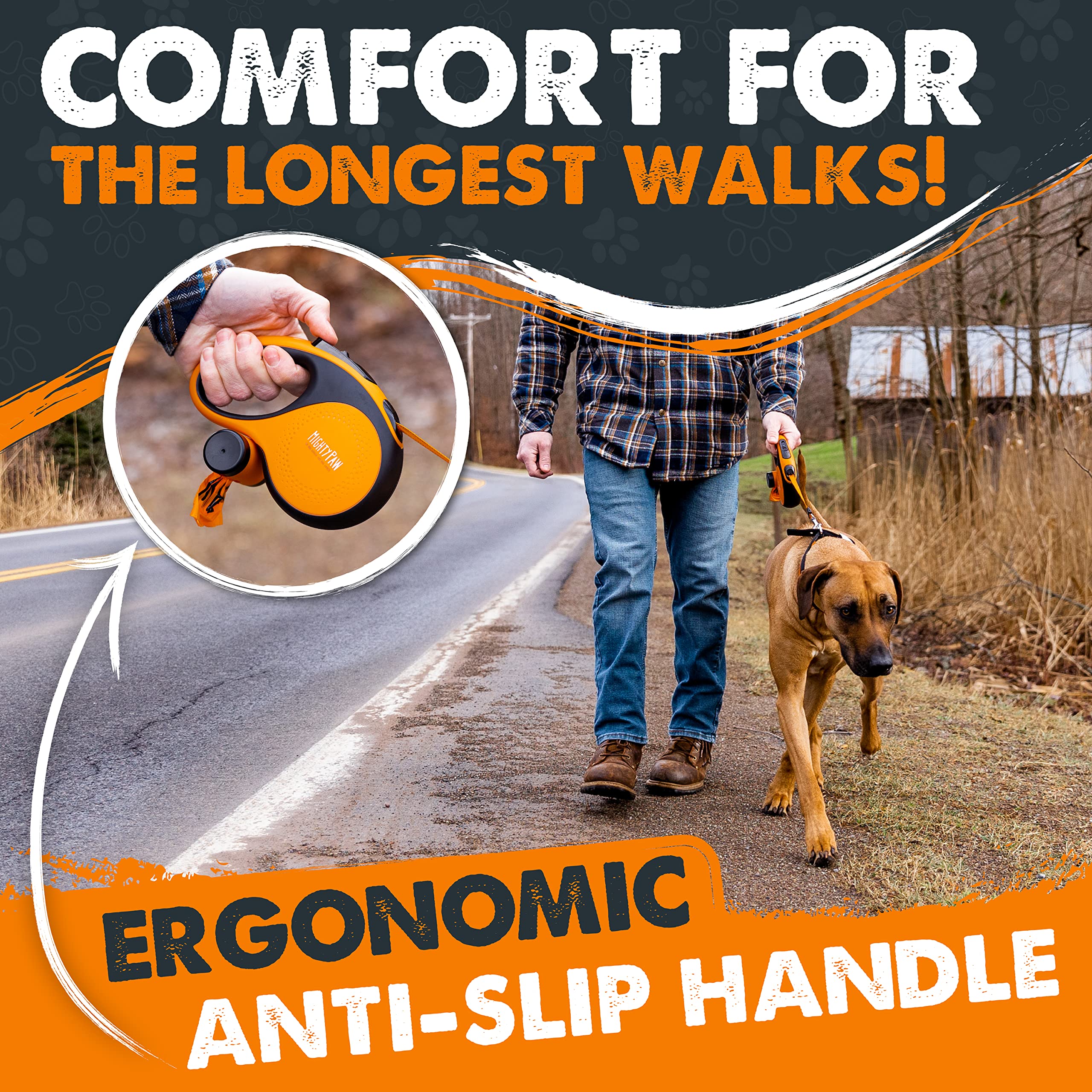 Mighty Paw leash ideal for small dogs with gentle control.