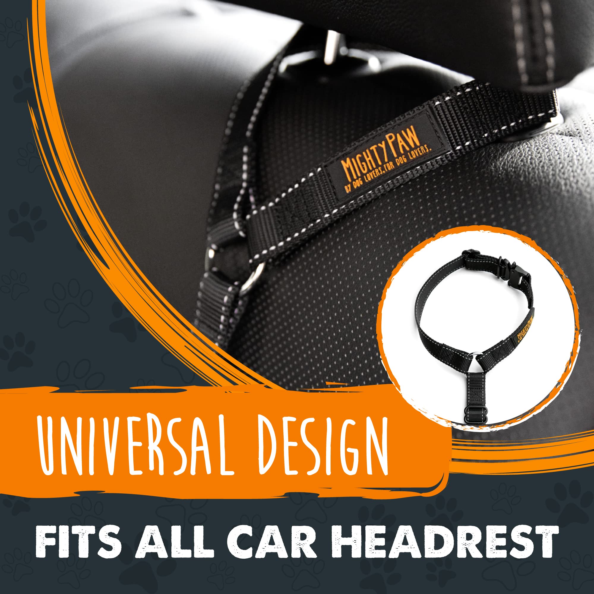 Mighty Paw tangle-free swivel clip demonstrates smooth, tangle-free dog restraint.