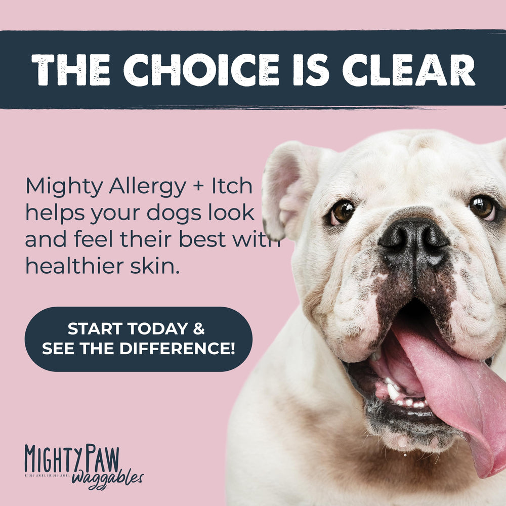Mighty Paw Waggables 120-count-bottle easy at-home dosing