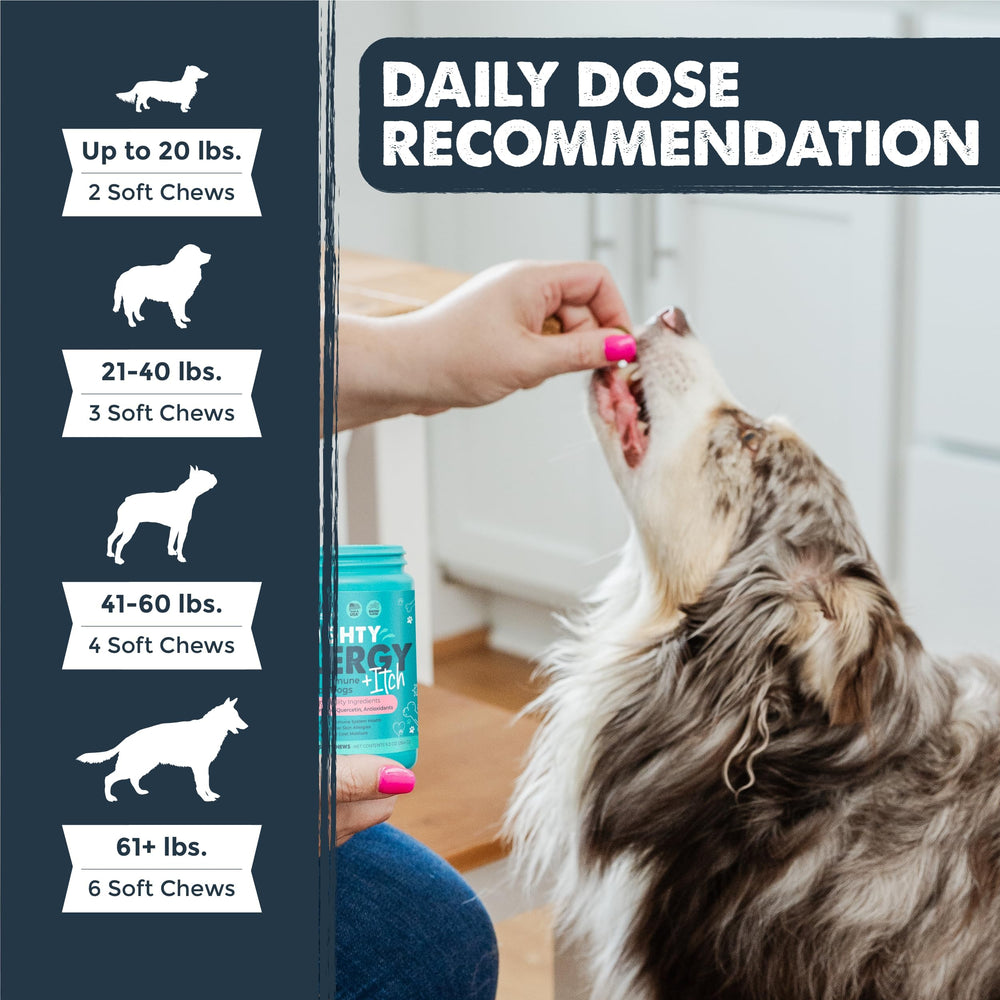 Mighty Paw Waggables USA-made label on product bottle for trusted pet health