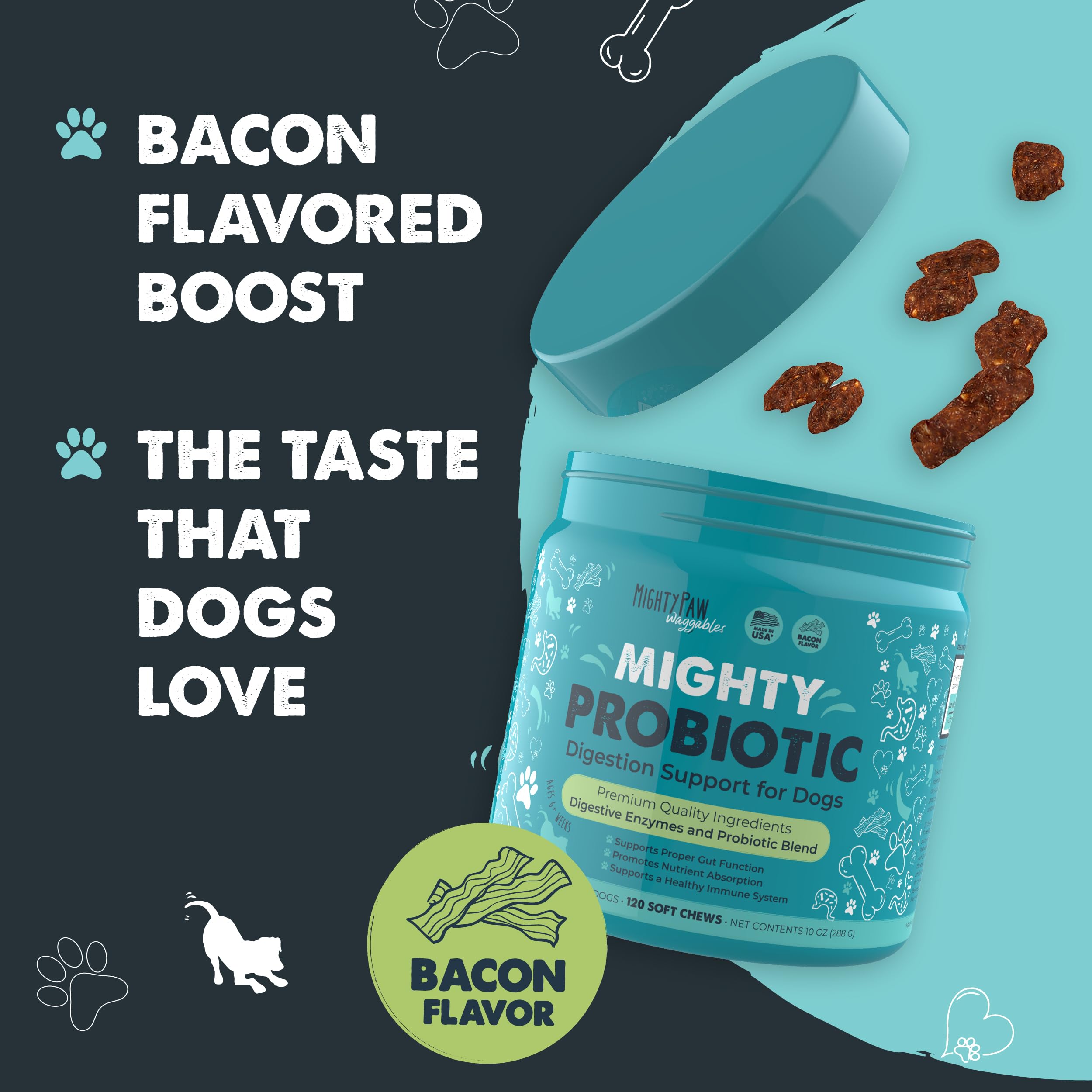 US-made packaging emphasizes locally produced, trusted manufacturing standards.