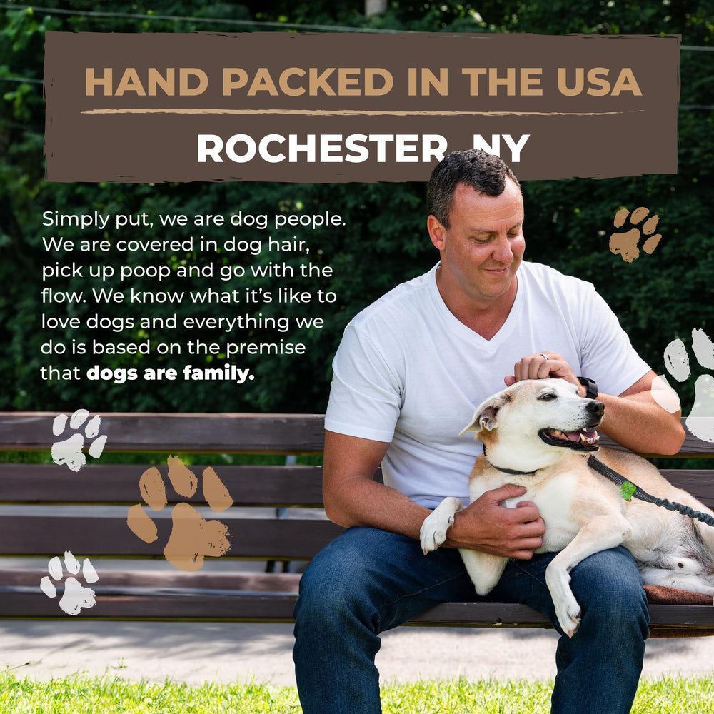 Mighty Paw Yak Cheese Dog Chews plate—natural treat with limited ingredients for dogs with sensitivities.