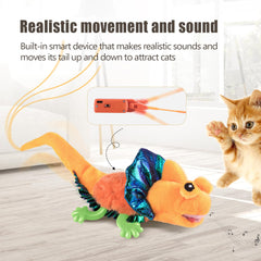 Migipaws cat toy lizard wall-hanging for easy self-play.