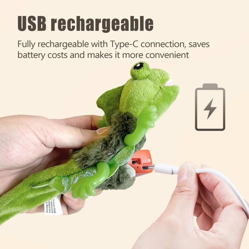 Migipaws lizard toy soft fabric ensures safe, gentle play and long-lasting use.