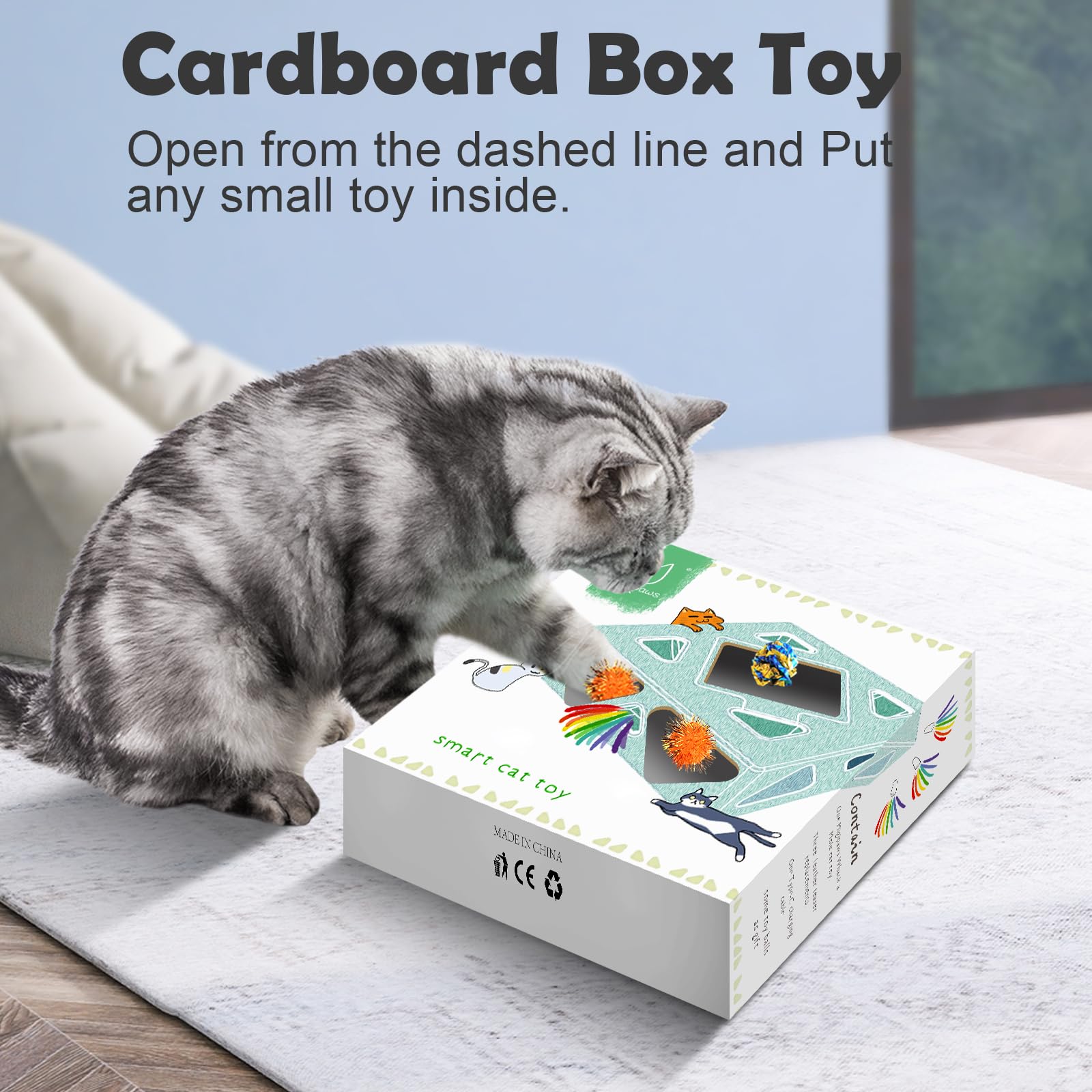 Migipaws MigiBox motion-sensor mode activates play whenever your cat approaches