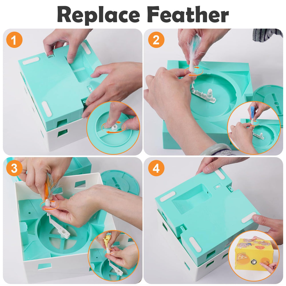 Migipaws Attachments image shows six replaceable parts for varied play sessions.