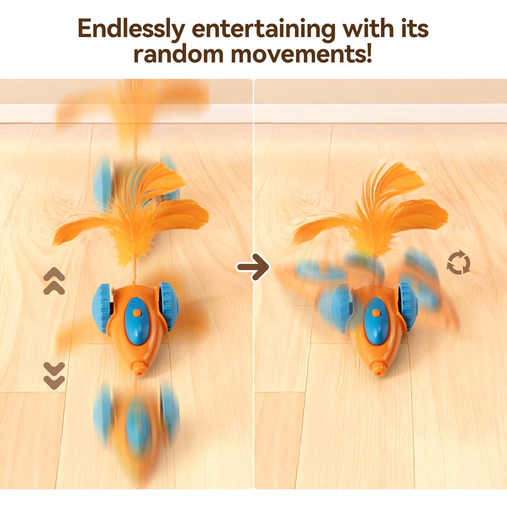 Migipaws Migicar big-wheel design handles floors and carpets smoothly.