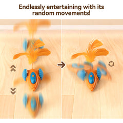 Migipaws Migicar big-wheel design handles floors and carpets smoothly.