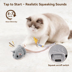 Migipaws Migimouse: chirrido realista que estimula la caza.