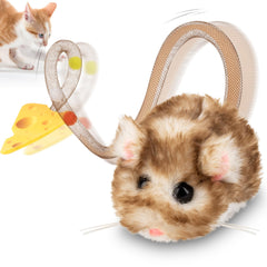 Migipaws Migimouse toy closeup face, plush inviting eyes for engaging playtime.
