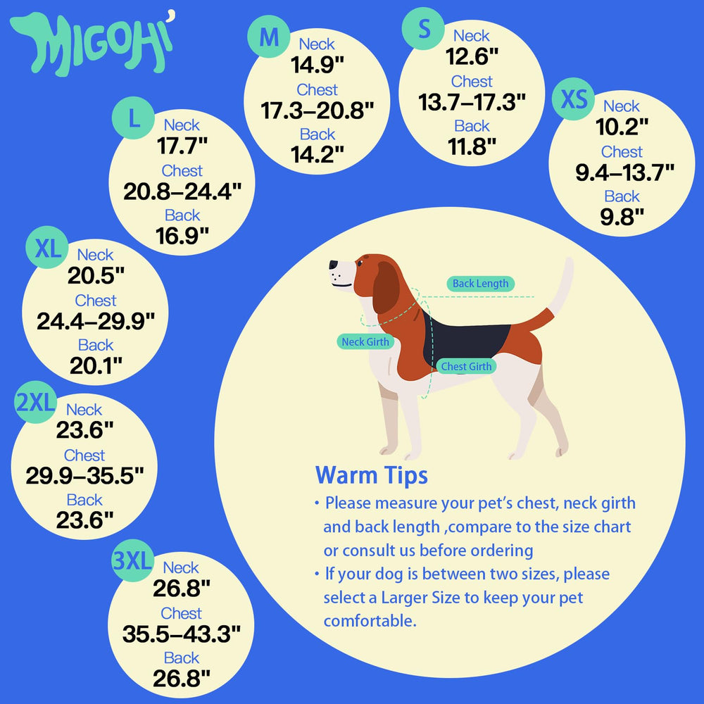 MIGO HI leash-hole harness-attachment feature for easy walks.