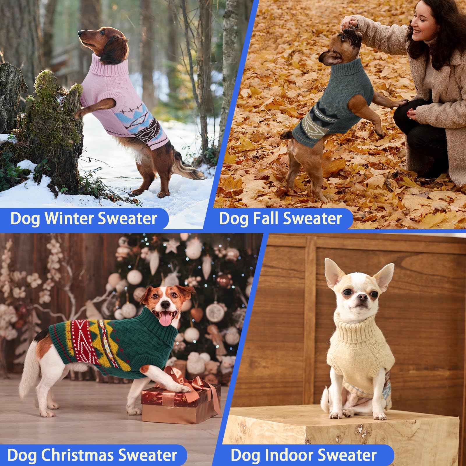 MIGOHI Classic dog sweater breathable-knit balances warmth with comfortable wear.