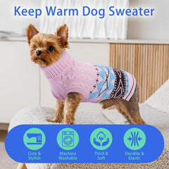 MIGOHI Classic dog sweater machine-washable for easy care after muddy adventures.
