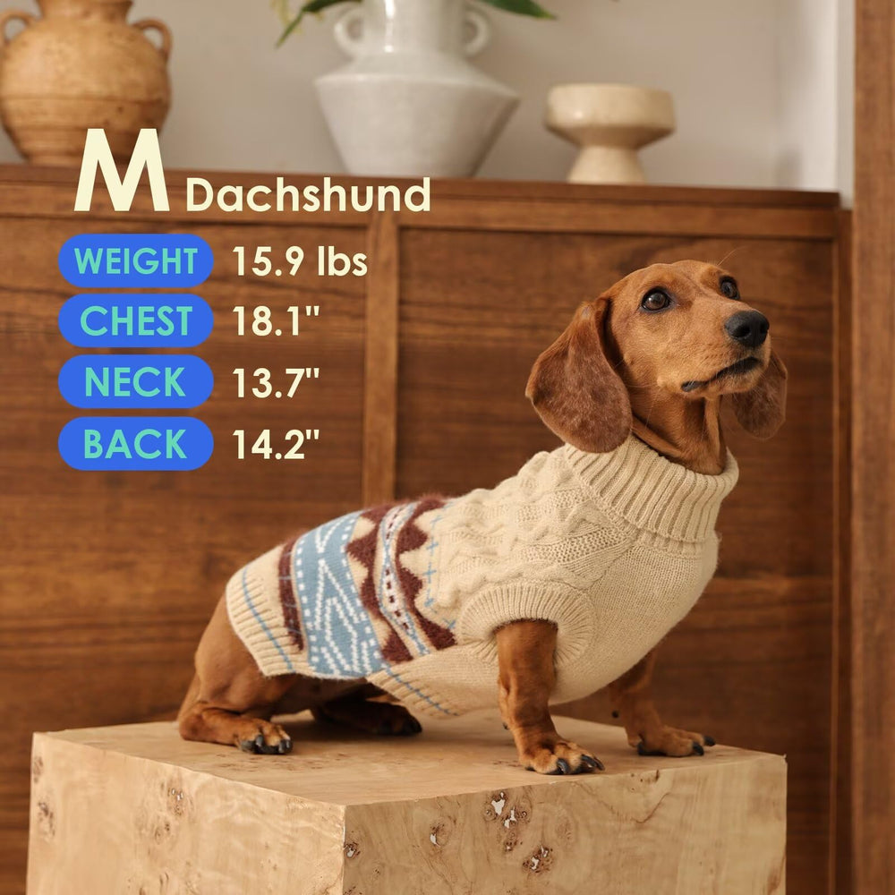 MIGOHI Classic dog sweater worn on dog for winter outdoor wear