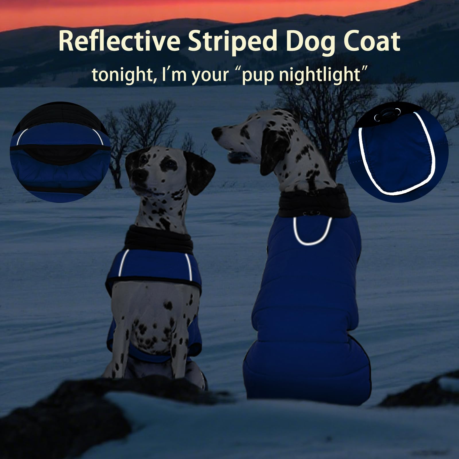 MIGOHI harness-hole-back-dog-coat simplifies leash setup on walks.