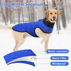 MIGOHI padded dog jacket with harness hole back clip for easy winter walks.