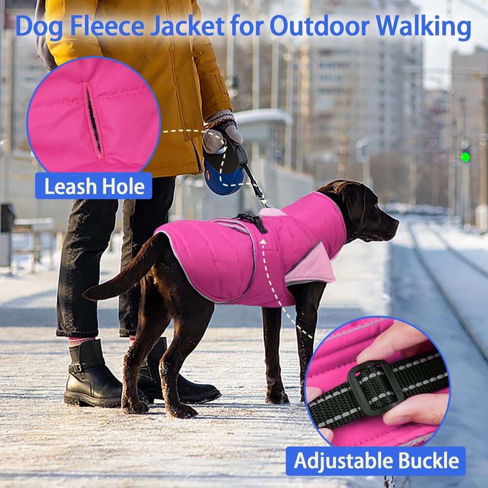 MIGOHI rosepink coat available in 2XL suits large breeds like Labs