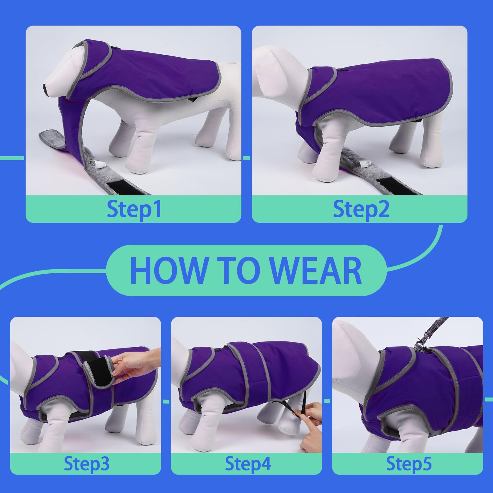 MIGOHI zipper for collar and harness access simplifies dressing