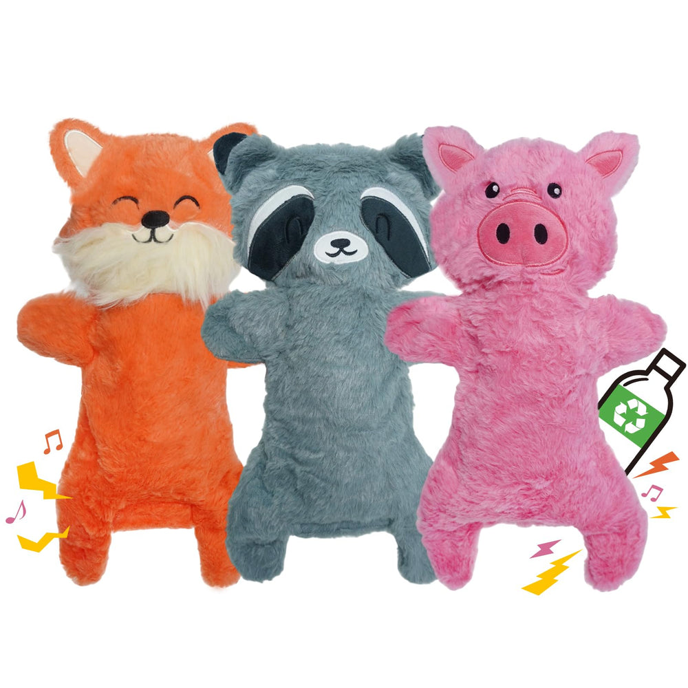 Mihachi No Stuffing Crinkle Fox Toy for interactive play and sensory engagement