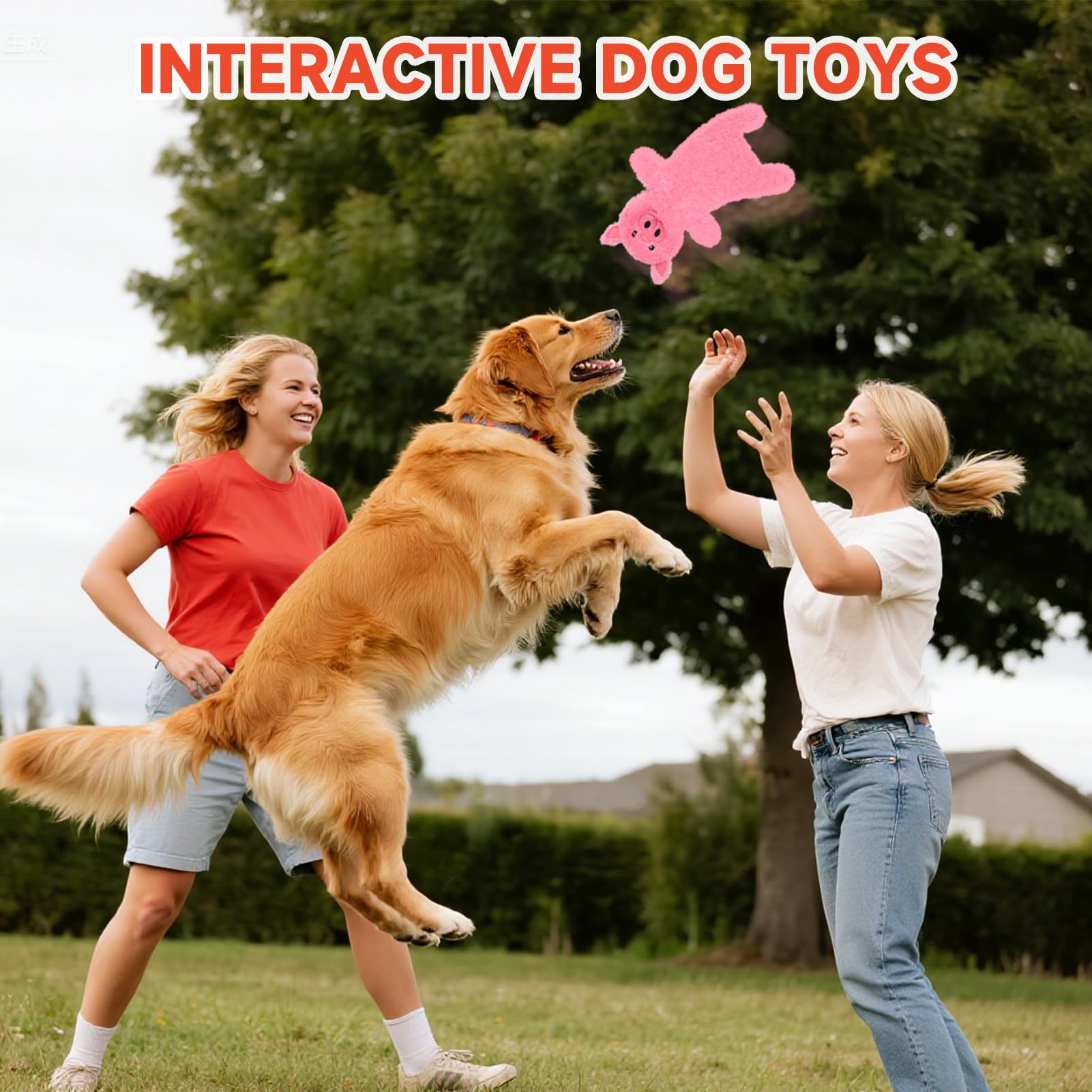 Mihachi No Stuffing Crinkle Toy in hand demonstrating versatile dog toy use