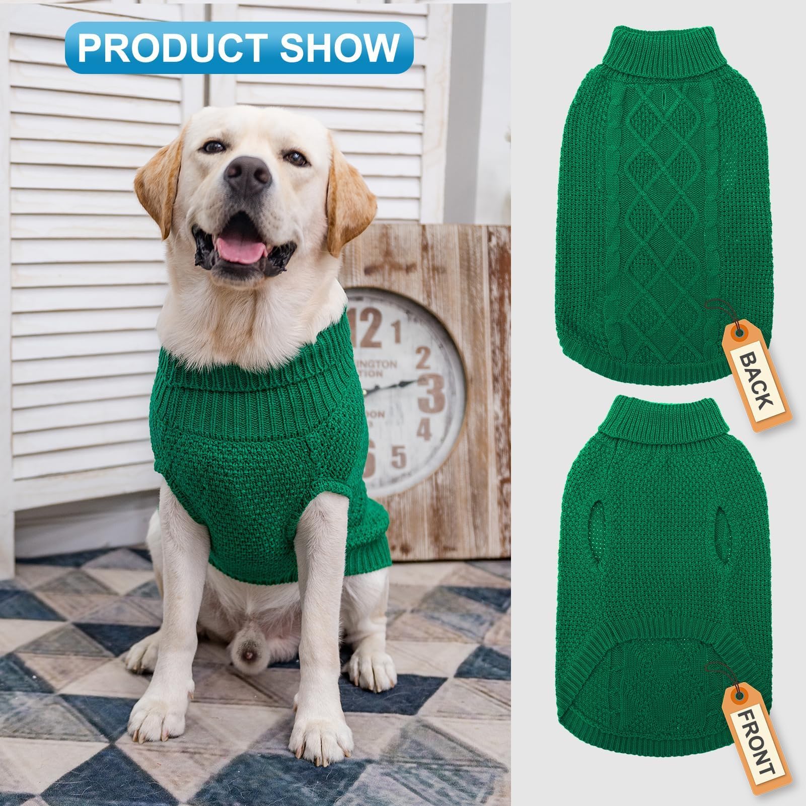 Mihachi cable knit detail shows stylish, durable fabric for daily wear