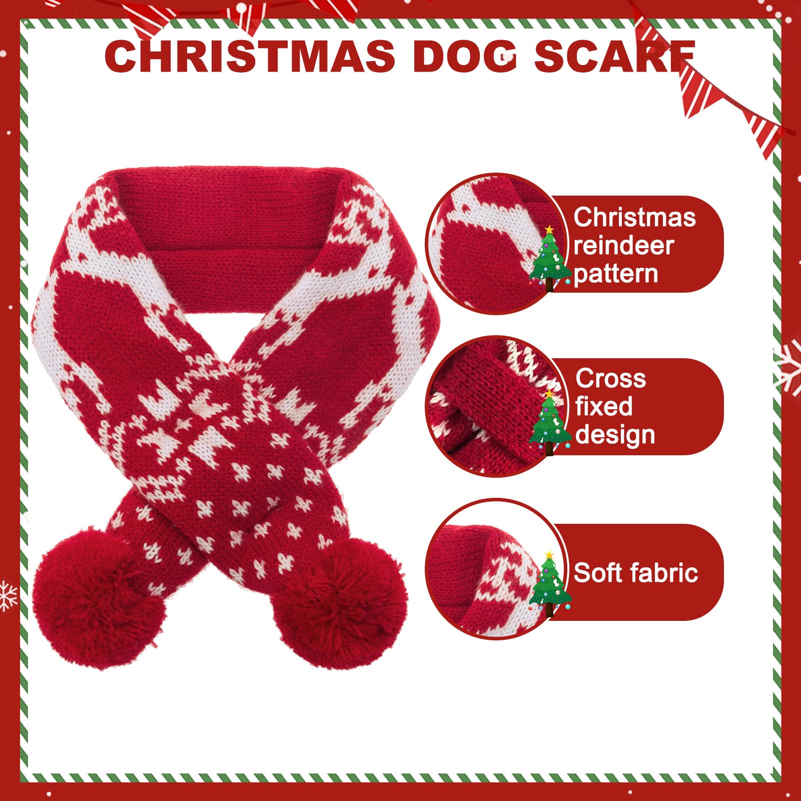 Mihachi winter dog outfit model showcases red and white ensemble