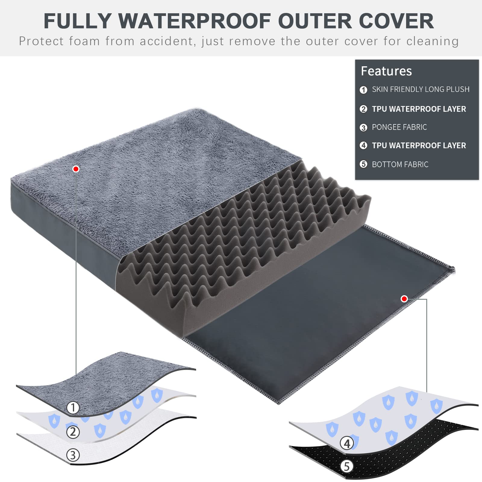 MIHIKK 300gsm plush top provides soft, inviting comfort