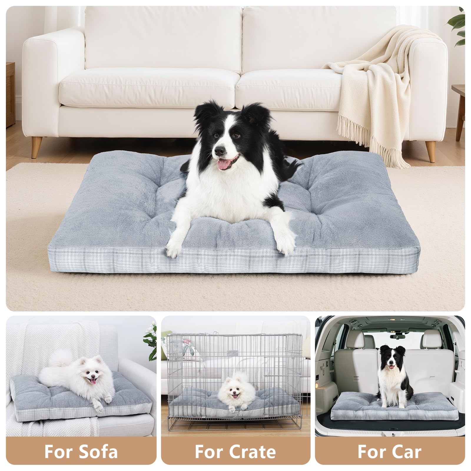 MIHIKK washable-xxl-dog-bed-non-slip keeps the bed in place for safety.