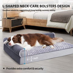 MIHIKK dog bed with waterproof layer detail keeps filling dry during spills