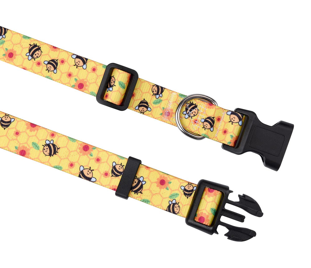 Mihqy dog collar adjustable size chart view for fit guidance