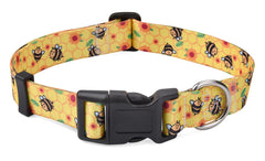 Mihqy dog collar adjustable strap shows range for a snug, comfortable fit.