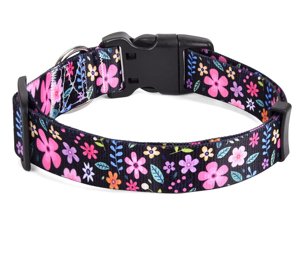 Mihqy dog collar bohemian tribal geometric design wearable during travel and walks.